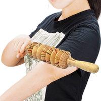BYEPAIN drewniane Roller treningowy urazy sportowe siłownia nogi wyzwalania punkt wałek do masażu mięśni kije masażu opieki zdrowotnej 5